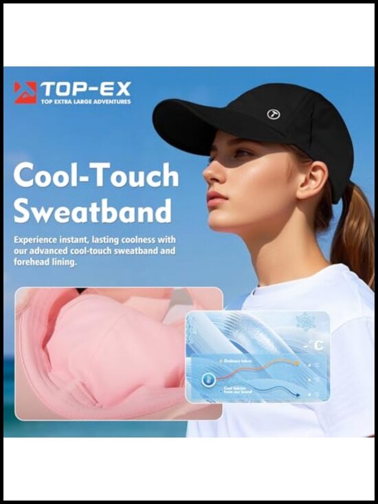 UPF 50+ Cooling High Ponytail Baseball Cap with Wicking Band main image 6